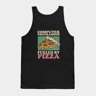 Computer Programmer Fueled By Pizza Tank Top